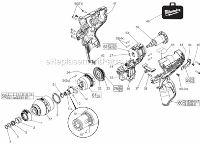 Part Location Diagram of 40-50-0012 Milwaukee Anvil Spring