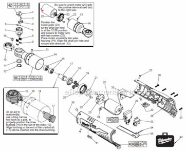 Page A Diagram and Parts List for 245620  Milwaukee Wrench