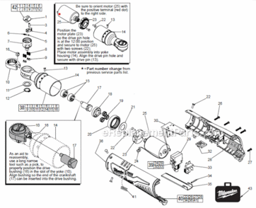 Page A Diagram and Parts List for 245720  Milwaukee Wrench