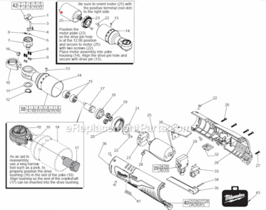 Page A Diagram and Parts List for 2457-21  Milwaukee Wrench
