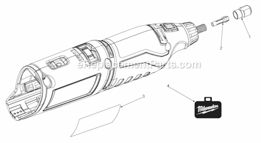 Page A Diagram and Parts List for 246021  Milwaukee Multi-Tool