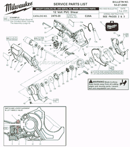 Part Location Diagram of 43-72-0700 Milwaukee Drive Attachment