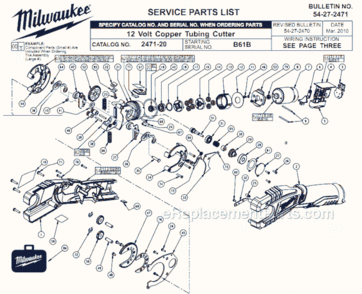 Part Location Diagram of 42-70-0505 Milwaukee E Clip