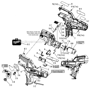 Part Location Diagram of 23-66-2472 Milwaukee Switch Assembly