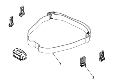 Fig-0 Diagram and Parts List for 2106 J14A Milwaukee Worklight & Flashlight