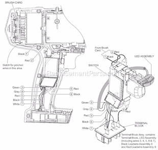 Page B Diagram and Parts List for 2611-20  Milwaukee Hammer Drill