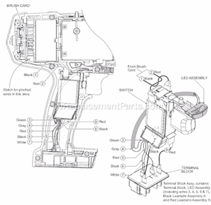 Page B Diagram and Parts List for 2611-24 SER B54A Milwaukee Hammer Drill