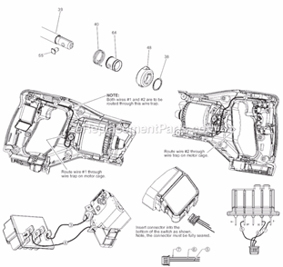 Part Location Diagram of 42-50-0025 Milwaukee Front Cam