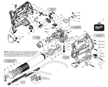 Part Location Diagram of 42-90-0065 Milwaukee Coupler Assembly Accessory