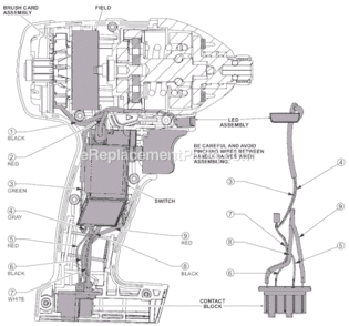Page B Diagram and Parts List for 2652-22 SER B78A Milwaukee Impact Driver
