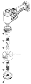 Part Location Diagram of 42-55-2676 Milwaukee Blow Molded Case