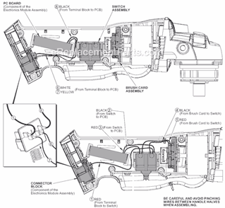 Page B Diagram and Parts List for 2680-20 SER B96A Milwaukee Angle Grinder