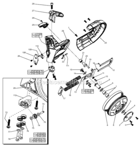 Page B Diagram and Parts List for 2729-22  Milwaukee Band Saw
