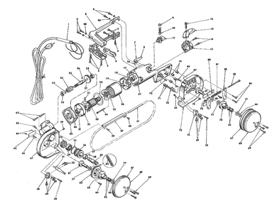 Fig-0 Diagram and Parts List for 6225  Milwaukee Saw