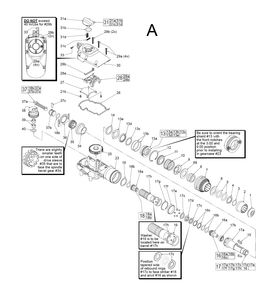 Fig-1 Diagram and Parts List for 5317-21 C84A Milwaukee Hammer Drill