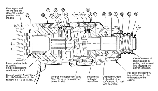 Fig-1 Diagram and Parts List for 6580-20 098B Milwaukee Electric Drill