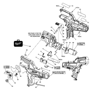 Fig-0 Diagram and Parts List for 2472-059 E81B Milwaukee Nibbler & Shears
