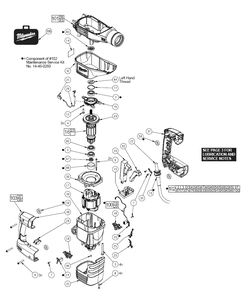 Part Location Diagram of 42-55-0190 Milwaukee Carrying Case