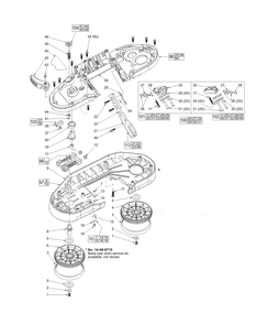Fig-1 Diagram and Parts List for 2629-20 C14B Milwaukee Saw