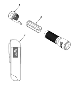 Fig-0 Diagram and Parts List for 2107  Milwaukee Worklight & Flashlight