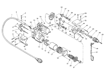 Fig-0 Diagram and Parts List for 4253-1  Milwaukee Drill