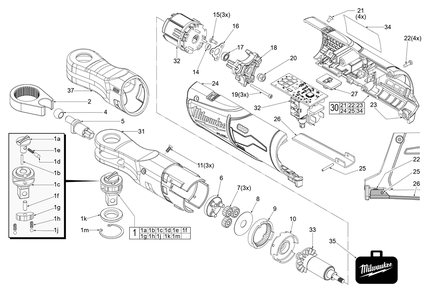 Part Location Diagram of 49-16-2557 Milwaukee Rubber boot (optional, accessory)