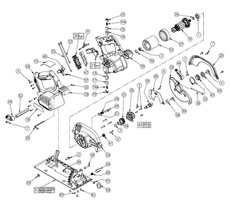 Fig-0 Diagram and Parts List for 0730-20  Milwaukee Saw