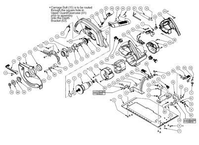 Part Location Diagram of EC142 Milwaukee 9 feet 14 awg sjo 2 wire 125 volt nema 1-15p ...
