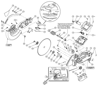 Part Location Diagram of 42-41-4550 Milwaukee Blade 60T For 6950-20