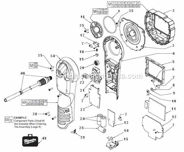 Page A Diagram and Parts List for 2314-21  Milwaukee Miscellaneous