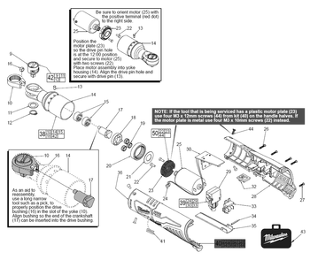 Fig-0 Diagram and Parts List for 2457-059 E11A Milwaukee Cordless Drill