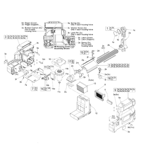 Fig-0 Diagram and Parts List for 2712-DE G30A Milwaukee Hammer Drill