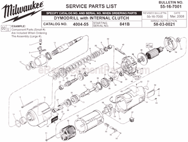 Part Location Diagram of 23-37-0200 Milwaukee Control Assembly