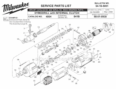 Part Location Diagram of 43-44-0580 Milwaukee Foam Gasket