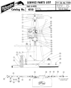 Part Location Diagram of 44-40-0200 Milwaukee Hold Down Nut