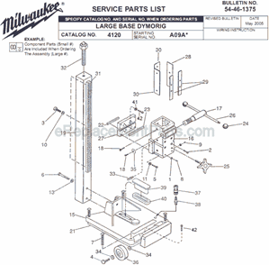 Part Location Diagram of 42-90-0125 Milwaukee Female Coupling