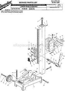 Part Location Diagram of 06-81-2575 Milwaukee 8-32 X 1/2 Flat Hd. Screw