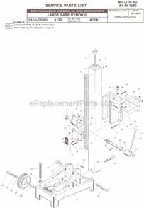 Part Location Diagram of 28-06-0970 Milwaukee Large Base