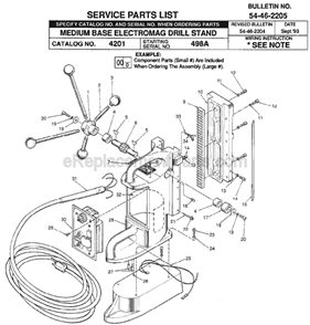 Part Location Diagram of 44-80-0070 Milwaukee Rack