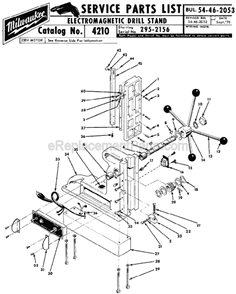 Part Location Diagram of 40-50-7710 Milwaukee Spring