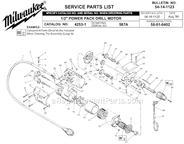 Part Location Diagram of 42-04-0580 Milwaukee Adapter Plate