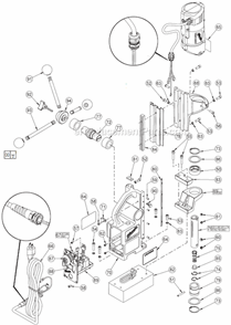 Part Location Diagram of 06-87-2550 Milwaukee Handle Screw