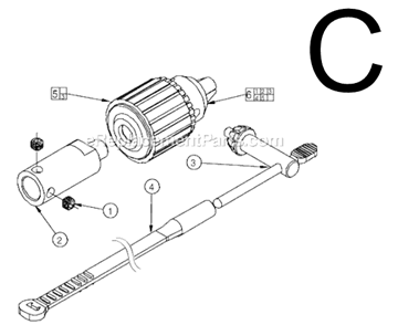 Part Location Diagram of 42-66-0730 Milwaukee Chuck Extension