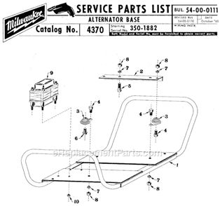 Part Location Diagram of 40-50-6900 Milwaukee Spring