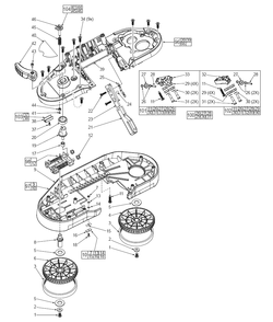 Fig-1 Diagram and Parts List for 2629-20  Milwaukee Saw