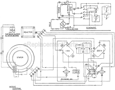 Page C Diagram and Parts List for 4552 SER 507-1001 Milwaukee Generator