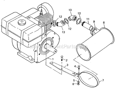 Page C Diagram and Parts List for 4612 SER 508-1104 Milwaukee Generator