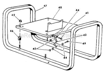 Page B Diagram and Parts List for 4613 SER 521-1001 Milwaukee Generator