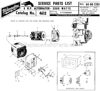Part Location Diagram of 23-66-1120 Milwaukee Toggle Switch-Volt Select