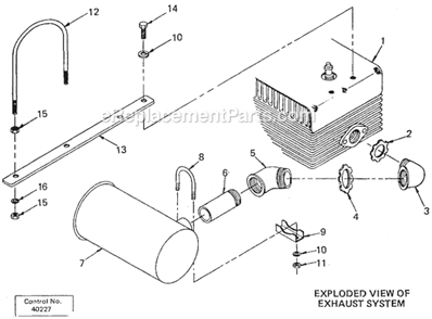 Page B Diagram and Parts List for 4642 SER 509-1001 Milwaukee Generator